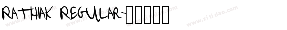 Rathiak Regular字体转换